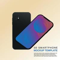 3d smart phone icon vector