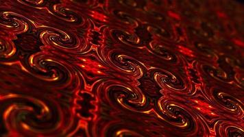 loop de brilho vermelho escuro padrão geométrico de matriz 3d