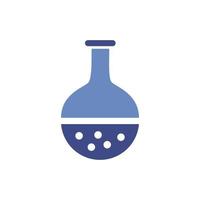 medical flask test laboratory icon vector