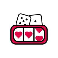 casino slot machine isolated icon vector
