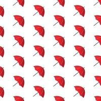 Red Umbrellas seamless pattern vector