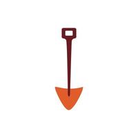 shovel farm tool flat style icon vector