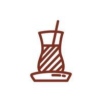 jar with juice line style icon vector
