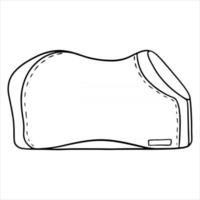 Harness for a horse a protective blanket for walking a horse vector illustration in line style for a coloring book