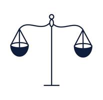 scale balance justice isolated icon vector