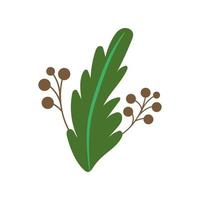 ecology leaf plant isolated icon vector