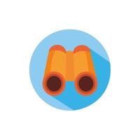 binoculars accessory optical block style vector