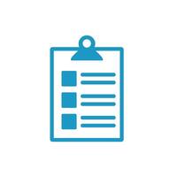 medical check list with document line style icon vector