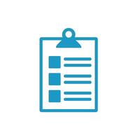 medical check list with document line style icon vector