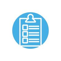 medical check list with document block style icon vector