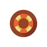 lifeguard float block style icon vector