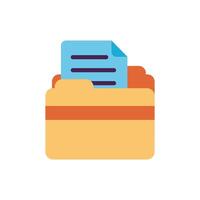 folder file document flat style vector