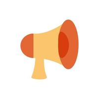 megaphone sound device flat style icon vector