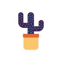 cactu houseplant nature flat style icon vector