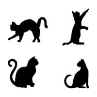 Cat silhouette vector