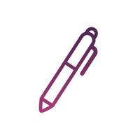 pen school supply line style icon vector