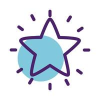 stars decoration line style icon vector