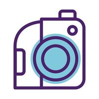 camera photographic line s style icons vector