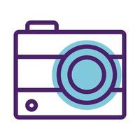 camera photographic line s style icons vector