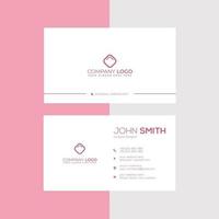 Professional minimalist modern business card template Free Vector