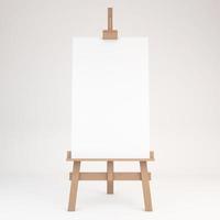 3d rendering of a wooden easel photo