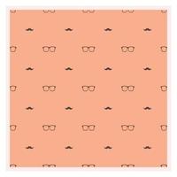 Mustache and Eyeglasses Seamless Pattern vector