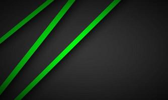 Abstract background with green and black layers above each other. Modern design template for your business. Vector illustration with oblique stripes and lines