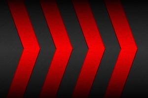 Black material background with red arrows and metallic pattern. Modern template for your business and projects. Vector abstract widescreen background
