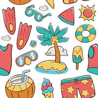 Summer Seamless Pattern vector