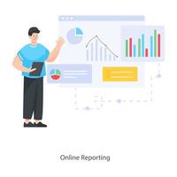 Online Reporting Design vector