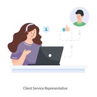 Client Service Representative vector