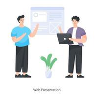 concepto de presentación web vector