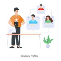 Candidates Profiles Concept vector