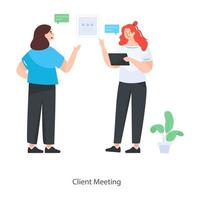 Client Meeting Detailed vector