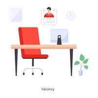 concepto de vacante de trabajo vector