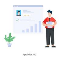 Apply for Job Concept vector