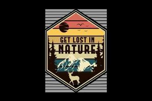 get in lost nature color orange yellow and green