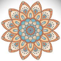 Vintage floral mandala background vector