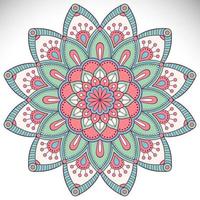 Vintage floral mandala background vector