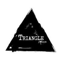 Triangle shape  Grunge style  Vector