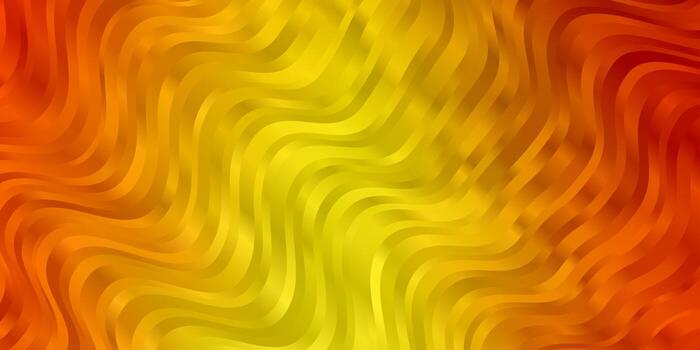 Light Orange vector template with lines Illustration in halftone style with gradient curves Pattern for business booklets leaflets