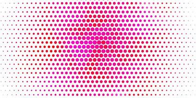 Light Pink vector background with bubbles Colorful illustration with gradient dots in nature style Pattern for business ads