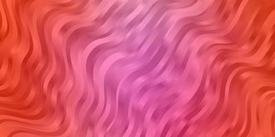 textura de vector rosa claro con ilustración abstracta de arco circular con patrón de arcos degradados para páginas de destino de sitios web