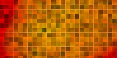 textura de vector naranja claro en estilo rectangular