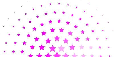 patrón de vector rosa claro con estrellas abstractas diseño decorativo borroso en estilo simple con patrón de estrellas para envolver regalos