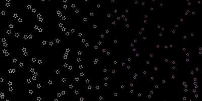 patrón de vector púrpura oscuro con estrellas abstractas ilustración colorida con patrón de estrellas de degradado abstracto para páginas de destino de sitios web