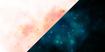 Vector background with circles stars Colorful illustration with gradient dots stars Pattern for design of fabric wallpapers