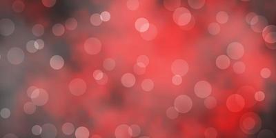 Dark Red vector texture with disks Abstract colorful disks on simple gradient background Pattern for websites