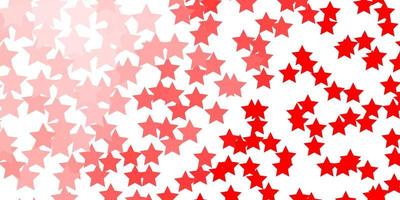 Light Red vector background with colorful stars Modern geometric abstract illustration with stars Pattern for wrapping gifts