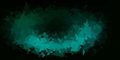 Dark green vector polygonal background